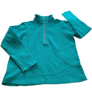 Tommy Bahama Cotton Blend Quarter Zip Pullover M